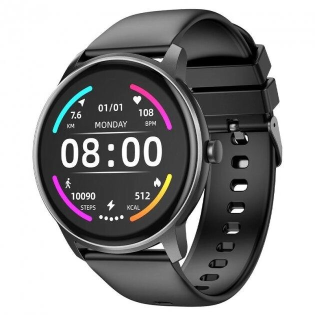 Розумний годинник Smart Watch Hoco Y4 + магнітна зарядка (Чорний) від компанії shop-shap - фото 1