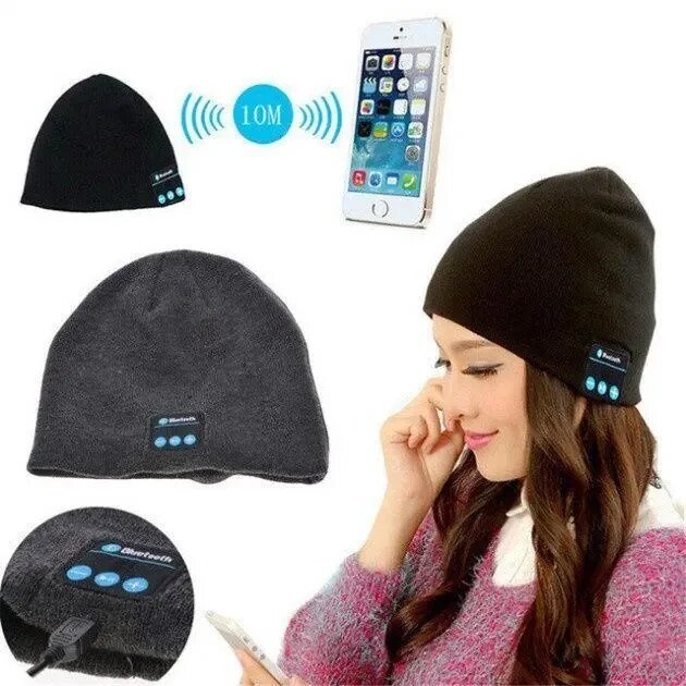 Шапка з bluetooth навушниками SPS Hat BT від компанії shop-shap - фото 1