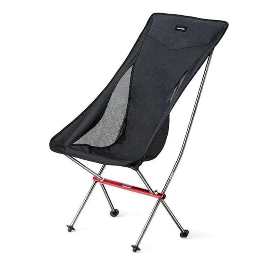 Складне крісло Naturehike YL06 Alu Folding Moon Chair NH18Y060-Z (Чорний) від компанії shop-shap - фото 1