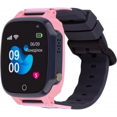 Смарт-годинник Amigo GO008 MILKY GPS WIFI Pink (873293) Black . 2 дні від компанії shop-shap - фото 1