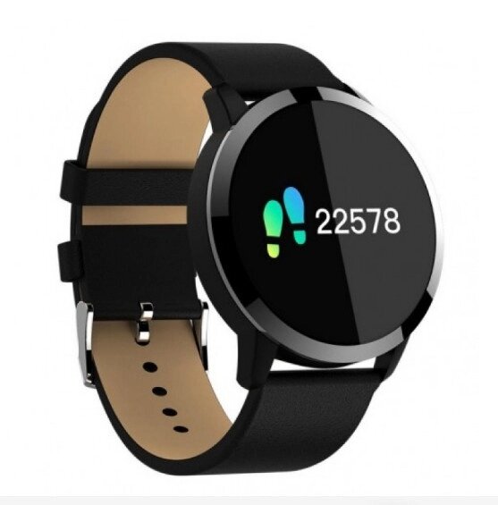 Смарт розумний годинник Smart Watch Q8 з магнітною зарядкою (Black) від компанії shop-shap - фото 1