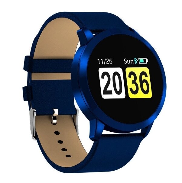 Смарт розумний годинник Smart Watch Q8 з магнітною зарядкою (Blue) від компанії shop-shap - фото 1