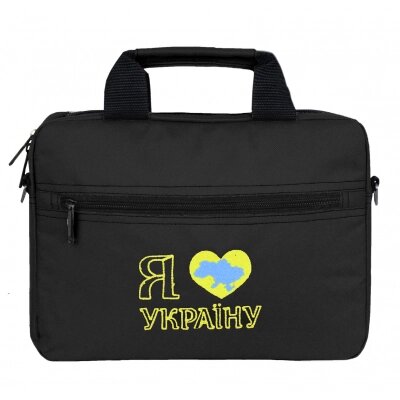 Сумка для ноутбука Porto 12'' PN12 LoveUkraine Black (PN12BK_LoveUkr) від компанії shop-shap - фото 1