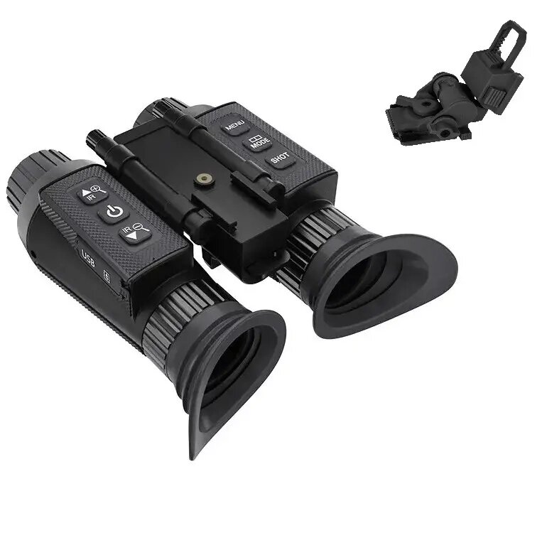 Тактичний бінокль нічного бачення NV8300 Super Light HD 36MP 3D (до 300м) + кріплення FMA L4G24 на шолом від компанії shop-shap - фото 1