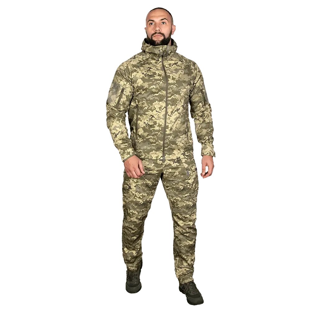 Тактичний чоловічий костюм Stalker 3.0 Twill (куртка та штани) Піксель XS від компанії shop-shap - фото 1