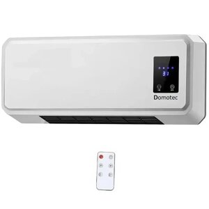 Тепловентилятор-дуйка з пультом Domotec MS 5962 Настінний обігрівач 2000Вт