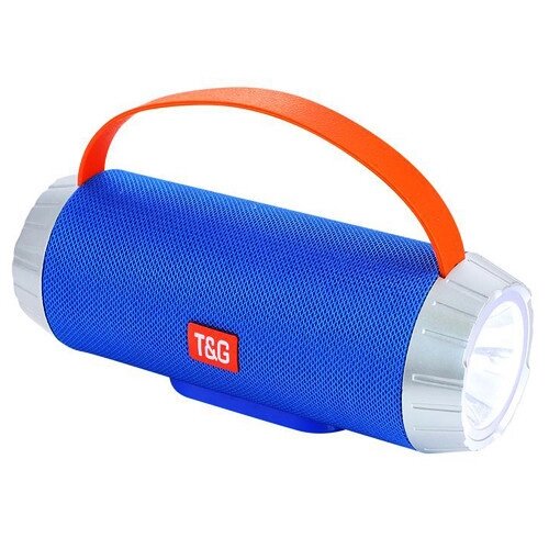 Вluetooth колонка T&G TG501 з ліхтарем blue від компанії shop-shap - фото 1