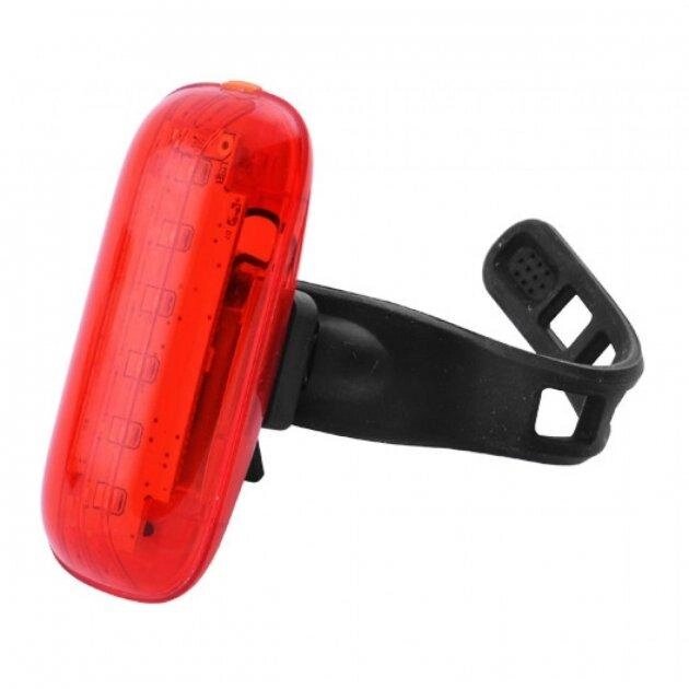 Задня фара для велосипеда AYQ-0116-6SMD RED + microUSB + 5 режимів від компанії shop-shap - фото 1