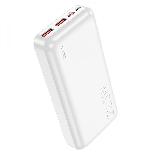 Зарядний мобільний акумулятор Hoco J101A 20000mAh PD20W+QC3.0 (22.5W) Білий від компанії shop-shap - фото 1