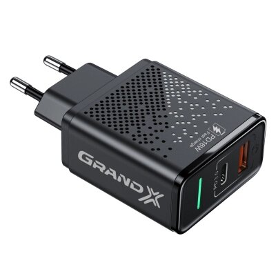 Зарядний пристрій Grand-X Fast Сharge 6-в-1 PD 3.0, QС3.0, AFC, SCP, FCP, VOOC 1USB+1Type (CH-880) від компанії shop-shap - фото 1