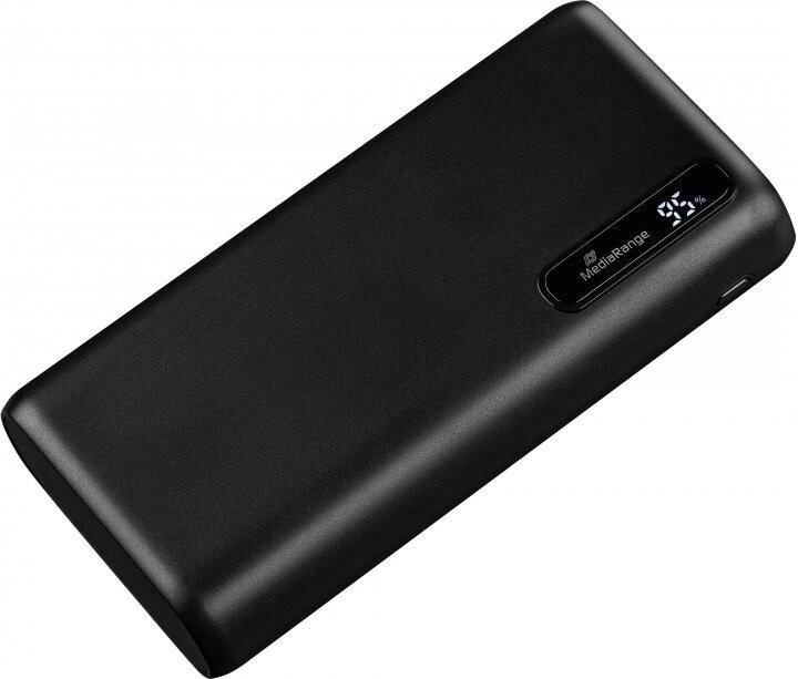 Зовнішній акумулятор Mediarange 20000 mAh 22.5W LED Screen PD3.0 + QC3.0 M756 (Black) від компанії shop-shap - фото 1