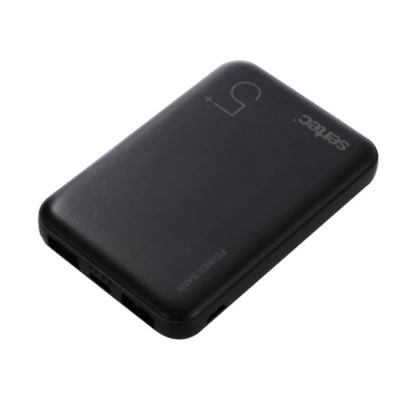 Зовнішній акумулятор Powerbank Sertec ST-2060 5000 mAh (Чорний) від компанії shop-shap - фото 1