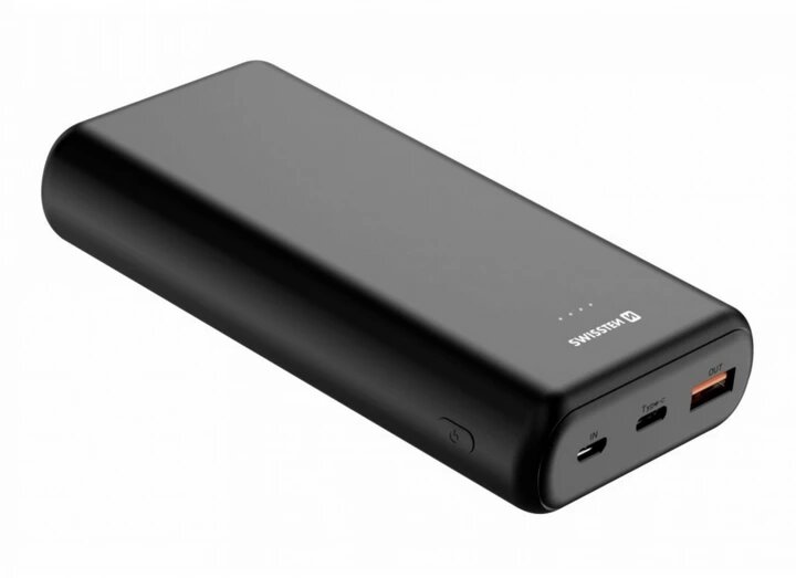 Зовнішній акумулятор Swissten Power Line 20000mAh (FC QC 3.0) 20W (Чорний) від компанії shop-shap - фото 1