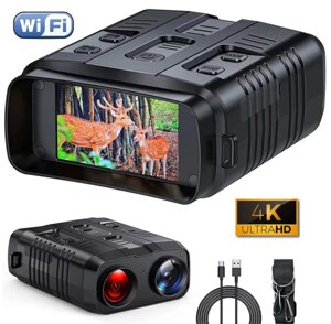 4K Wi-Fi цифровий бінокль нічного бачення Для полювання кемпінгу до 300 м