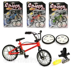 Фінгербайк фінгер пальчиковий велосипед для рук, змінні колеса BMX. Блістер