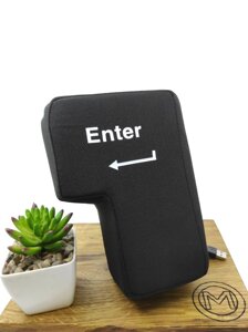 Кнопка Enter-антистрес USB Велика м'яка кнопка — подушка Enter