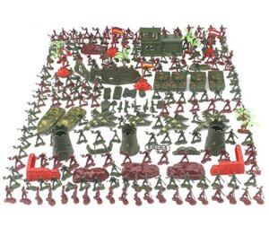 Набір армії солдатиків укріплень зброї танки 290 шт Дитячий ігровий набір