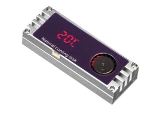 Радіатор для SSD M. 2 2280/22110 з цифровим дисплеєм