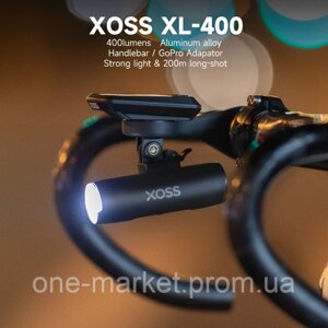 XOSS XL400 Велосипедний ліхтар Заряджання Type C Велофара 400 lumen