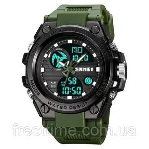 Годинник наручний чоловічий SKMEI 2031AG ARMY GREEN, годинник тактичний протиударний. LH-991 Колір: зелений