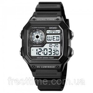 Чоловічий наручний електронний спортивний годинник Skmei 1998BK Black