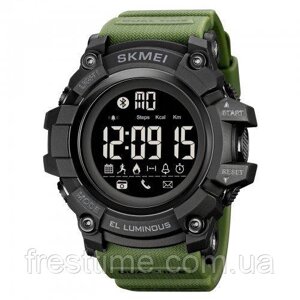 Чоловічий наручний смарт-годинник Skmei 2053 AG Army Green Bluetooth