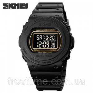 Чоловічий спортивний спортивний електронний годинник Skmei 1776BKBK Black-Black