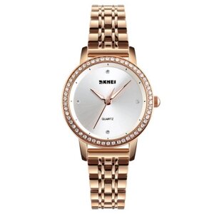 Жіночий наручний кварцовий годинник Skmei 1311RG Rose-Gold