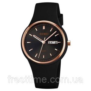 Жіночий наручний кварцовий годинник Skmei 2057BK Black