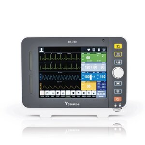 Монітор пацієнта Bistos BT-740 | SpO, ЕКГ, тиск, температура, 8.4" сенсорний, з батареєю