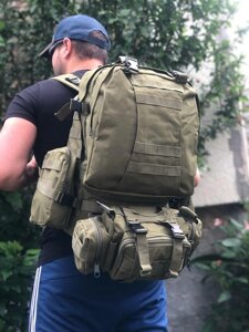 Військово-тактичний рюкзак з додатковими підсумками 4в1