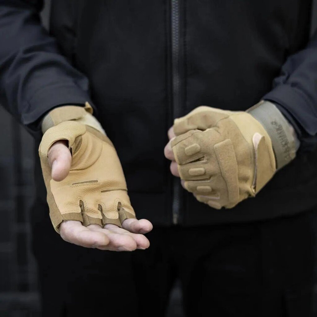 Штурмові тактичні безпалі рукавиці від компанії Матеріали - фото 1
