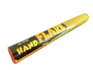 Фаєр ручний Жовтий гнотовий Hand Flare Yellow Maxsem MF-0260/Y, час горіння 100 сек, 1 шт