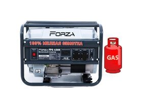 Генератор газ/бензин Forza FPG4500 3.0 кВт 100% Мідна обмотка