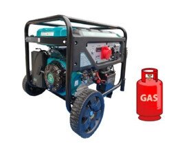 Генератор газ/бензин INVO H6250DT-G 5.0/5.5 кВт, трифазний, з електрозапуском