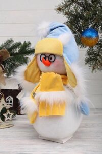 Інтер'єрна фігурка новорічна Сніговик Все буде Україна 32 см