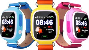 Смарт-годинник дитячий UWatch Q90 GPS контроль дзвінки повідомлення SOS Wi-Fi