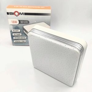 Світильник світлодіодний Biom BYS-02-18-5 18w квадратний декор 5000К
