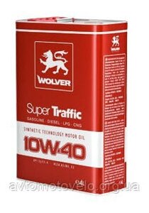 Автомобільне Моторне Олива Wolver Super Traffic 10W-40 1L