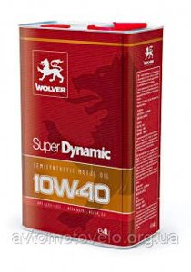 Моторна Олива для бензинових та дизельних двигунів Wolver Super Dynamic 10W-40 5L