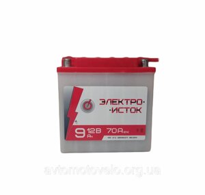 Акумулятор 12 V 9Ач без електроліту для мотоциклів