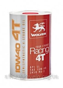Олива Wolver для мотоциклів, скутерів, квадроциклів Four Stroke RACING 4T 10W-40 1L