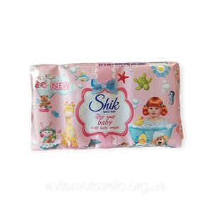 Дитяче крем-мило Shik (Шик) з кремом, екопак, 5х70 г