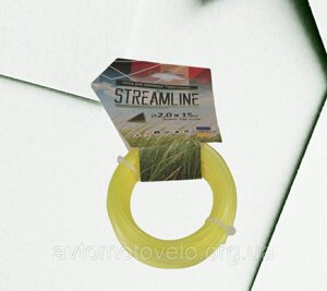 Волосінь для тримера  STREMLINE 2.0 мм (15 метрів ) трикутна