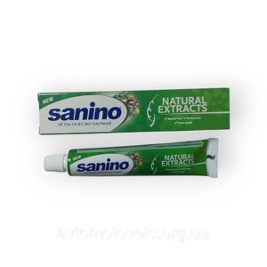 Зубна паста SANINO NATURAL EXTRACTS з натуральними екстрактами 50 мл