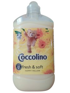 Кондиціонер для білизни Coccolino Happy Yellow 1800 мл на 72 прання