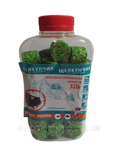 "Щулунчик" брикети зелені (з ароматом арахісу) 320 г банку, від щурів і мишей, оригінал