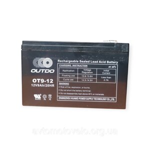 Аккамулятор гелевий OUTDO (GEL) 12 V / 9 Аh /20HR OT9-12