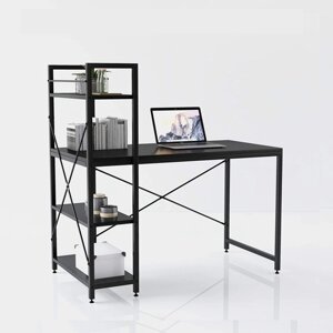 Практичный компьютерный стол Loran в стиле Лофт Черный