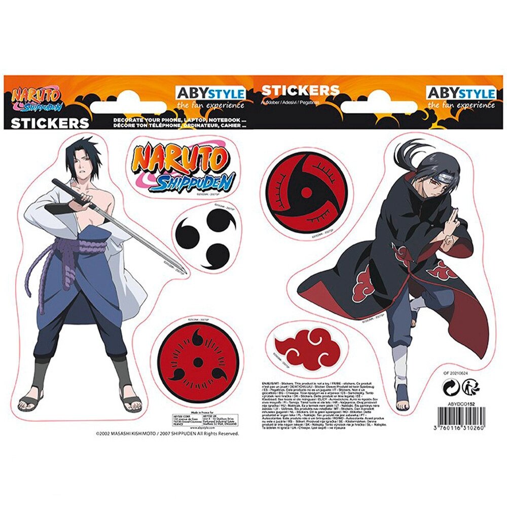 Наклейки NARUTO SHIPPUDEN Sasuke and Itachi (Наруто) від компанії FragStore - фото 1